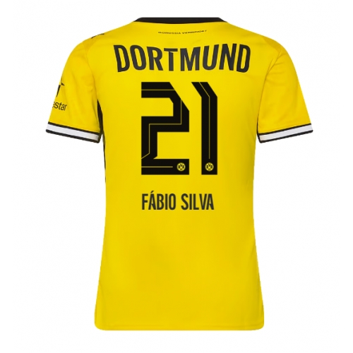 Borussia Dortmund Fabio Silva #21 Maglia Gara Casa Repliche 2026-27 Donna Maniche Corte Borussia Dortmund Fabio Silva #21 Maglia Gara Casa Repliche 2026-27 Donna Maniche Corte